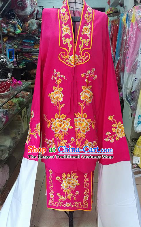 Chinese Traditional Beijing Opera Tsingyi Costume Peking Opera Actress Rosy Dress for Adults