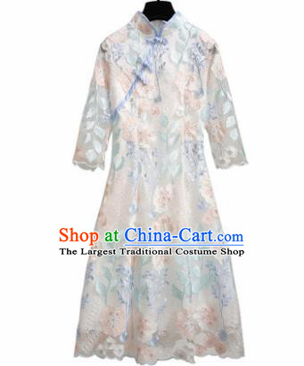 Chinese Traditional National Costume Tang Suit Qipao Dress Cheongsam for Women