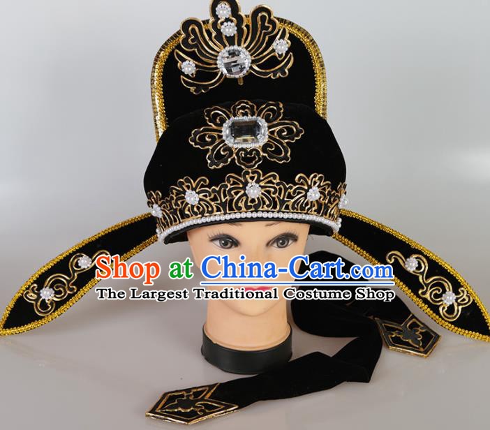 Asian Chinese Beijing Opera Niche Headwear Traditional Peking Opera Young Men Scholar Hat