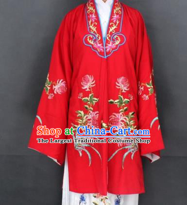Traditional Chinese Beijing Opera Actress Costume Ancient Nobility Lady Red Dress for Women