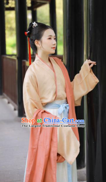 Traditional Chinese Song Dynasty Princess Historical Costume Ancient Palace Lady Hanfu Dress for Women