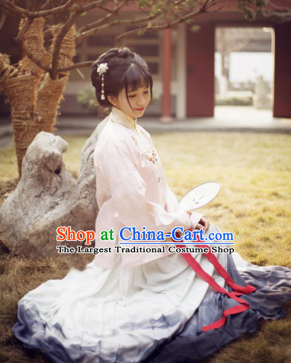 Chinese Ancient Traditional Hanfu Dress Ming Dynasty Nobility Lady Historical Costume for Women