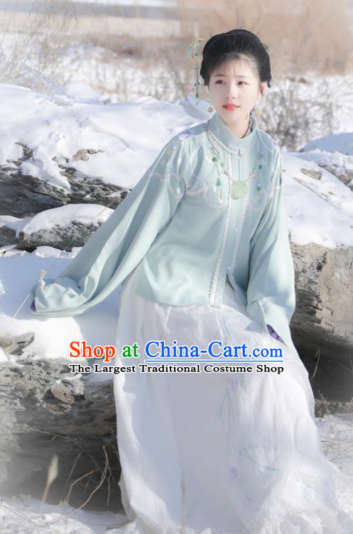 Traditional Chinese Ancient Ming Dynasty Aristocratic Lady Historical Costume for Women