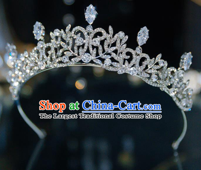 Handmade Wedding Hair Accessories Princess Zircon Royal Crown for Women