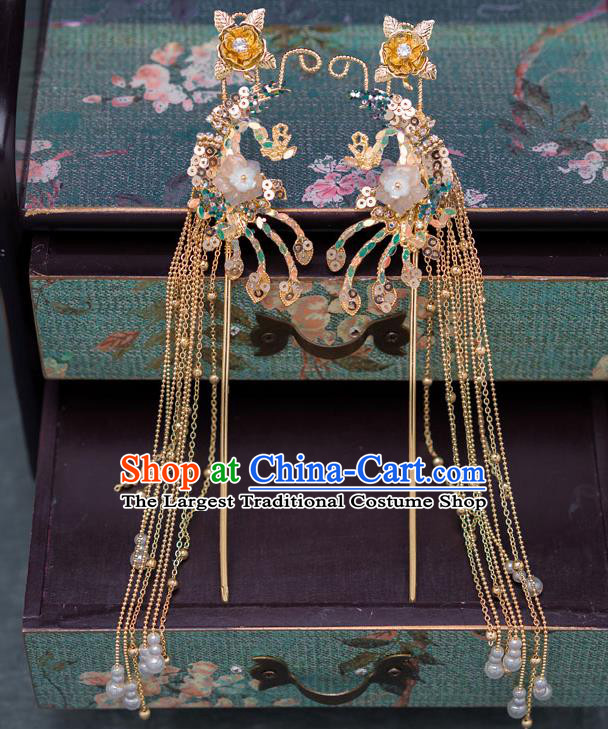 Chinese Ancient Bride Wedding Phoenix Coronet Traditional Palace Hair Accessories for Women