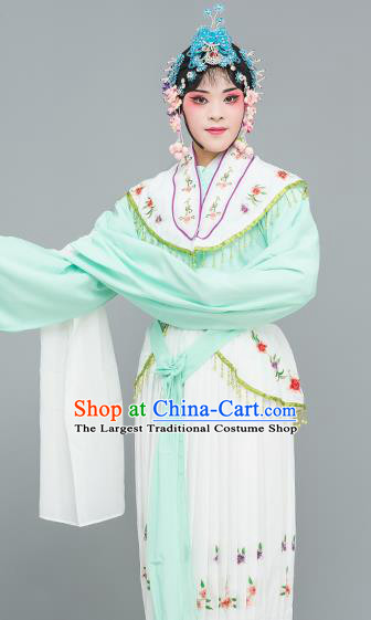 Chinese Traditional Peking Opera Peri Green Dress Classical Beijing Opera Actress Costume for Adults