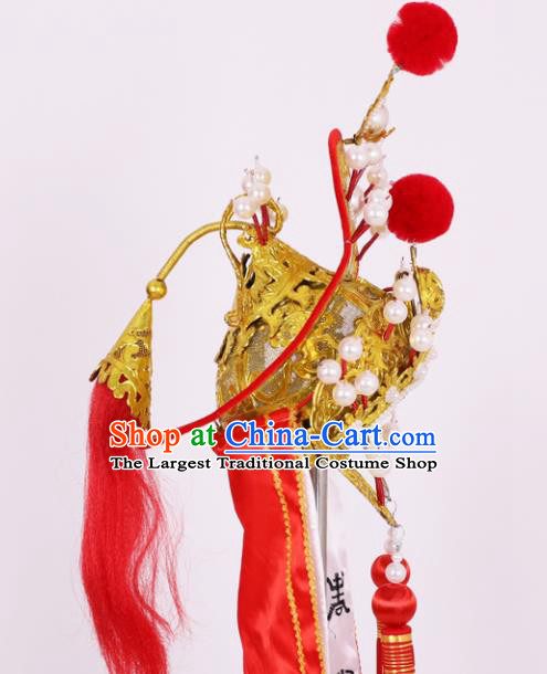 Chinese Traditional Peking Opera Female General Hat Classical Beijing Opera Headwear for Women