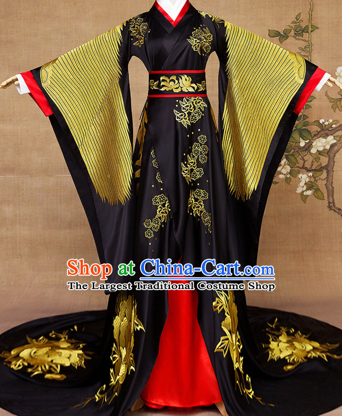 Ancient Chinese Empress Embroidered Phoenix Royal Clothing Complete Set