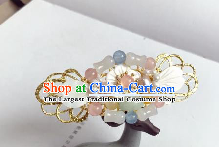 Chinese Ancient Princess Aventurine Hairpins Traditional Hanfu Hair Accessories for Women