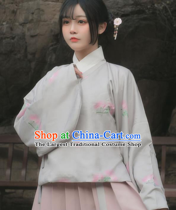 Chinese Ancient Nobility Lady Hanfu Dress Ming Dynasty Traditional Historical Costume for Women