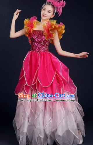 Chinese Traditional Opening Dance Dress Spring Festival Gala Stage Performance Costume for Women