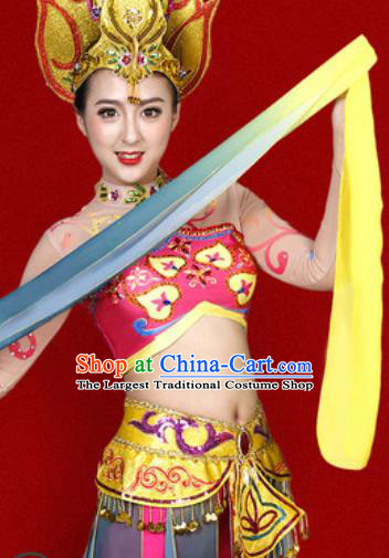Chinese Traditional Classical Dance Costume Flying Peri Stage Performance Dress for Women