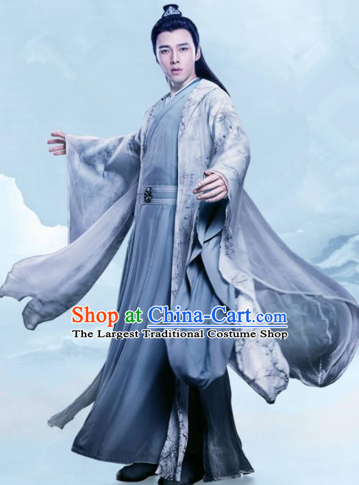 Chinese Ancient Drama Queen Dugu Sui Dynasty Royal Highness Yang Zan Historical Costume for Men