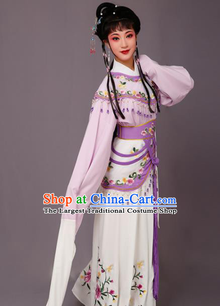 Chinese Traditional Beijing Opera Hua Dan Costume Peking Opera Princess Purple Dress for Women