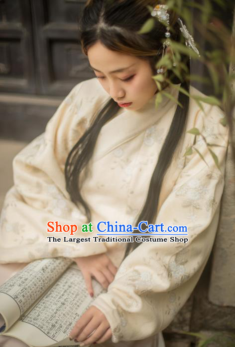 Chinese Traditional Ming Dynasty Nobility Lady Hanfu Dress Ancient Princess Embroidered Costume for Women