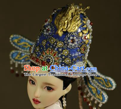 Chinese Ancient Ming Dynasty Empress Hat Phoenix Coronet Headwear Traditional Palace Hair Accessories for Women