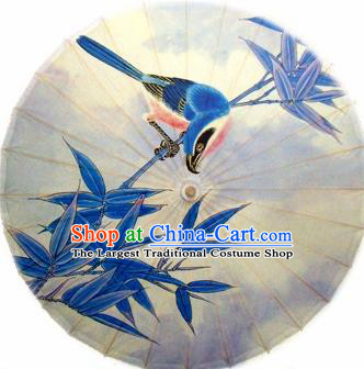 Chinese Ancient Oiled Paper Umbrella Traditional Handmade Printing Bamboo Umbrellas