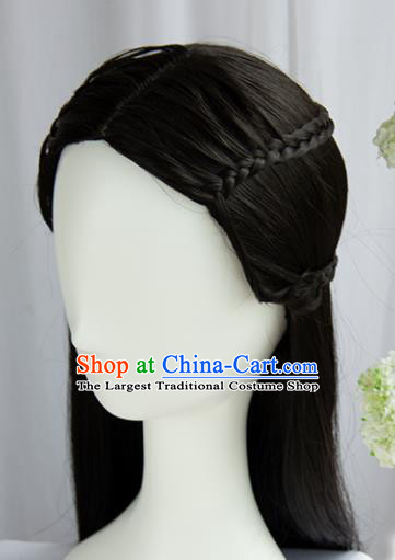 Handmade Chinese Traditional Hanfu Wigs Sheath Ancient Princess Chignon for Women