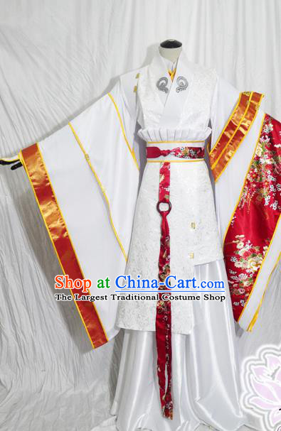 Traditional Chinese Han Dynasty Queen Hanfu Dress Ancient Empress Embroidered Costume for Women