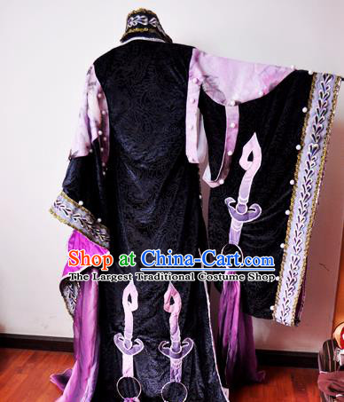 Traditional Chinese Cosplay Court Princess Pink Hanfu Dress Ancient Swordswoman Embroidered Costume for Women