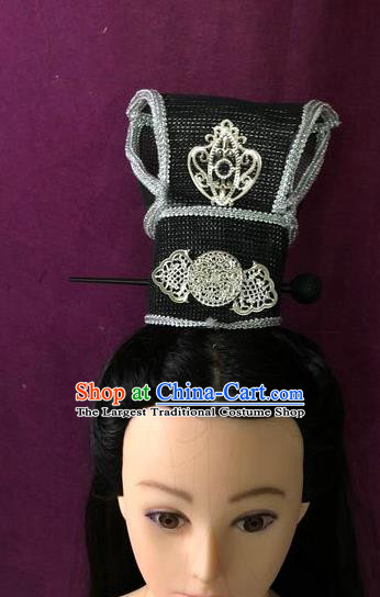 Traditional Chinese Tang Dynasty Minister Hairdo Crown Hair Accessories Ancient Nobility Childe Hat for Men