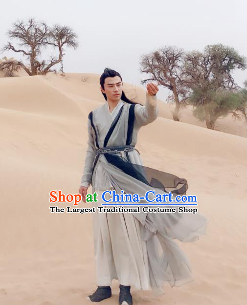 Heavenly Sword Dragon Slaying Saber Chinese Drama Ancient Swordsman Song Qingshu Historical Costume for Men