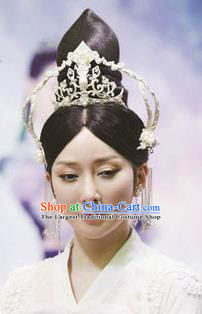 Traditional Chinese Handmade Hanfu Phoenix Coronet Tassel Hairpins Ancient Tang Dynasty Imperial Consort Hair Accessories for Women