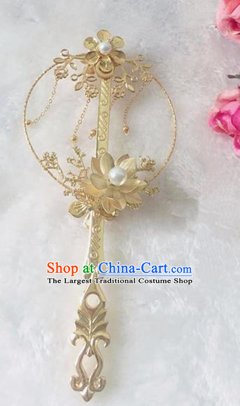 Chinese Handmade Hanfu Princess Wedding Accessories Ancient Palace Fans for Women