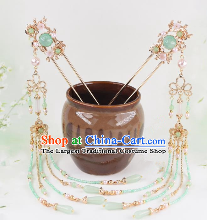 Chinese Handmade Palace Phoenix Coronet Hairpins Ancient Hanfu Princess Hair Accessories Headwear for Women