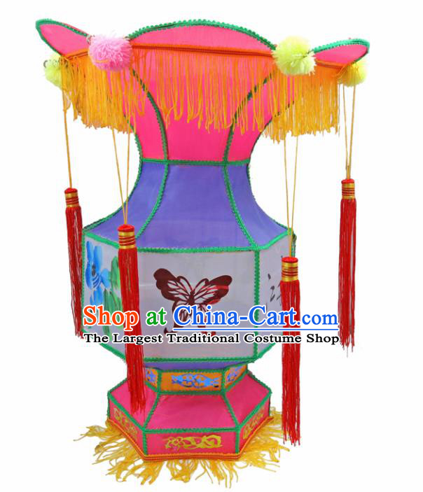 Handmade Chinese Purple Palace Lanterns Traditional New Year Lantern Ancient Ceiling Lamp