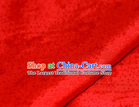 Chinese Traditional Hanfu Palace Pattern Red Brocade Material Cheongsam Classical Fabric Satin Silk Fabric