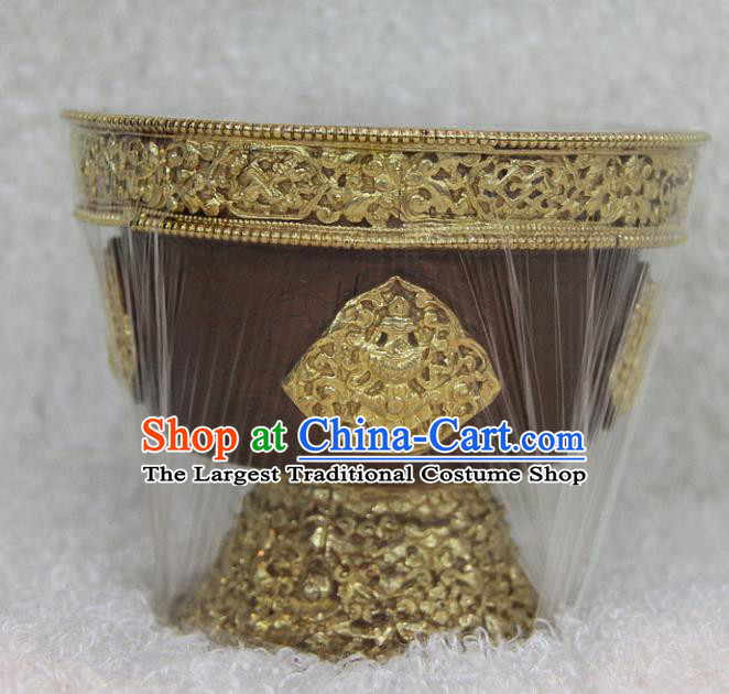 Chinese Traditional Buddhist Copper Bowl Buddha Cup Decoration Tibetan Buddhism Feng Shui Items