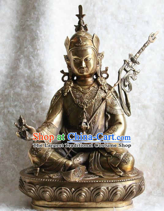 Chinese Traditional Feng Shui Copper Items Buddhism Statue Buddhist Sculpture Decoration