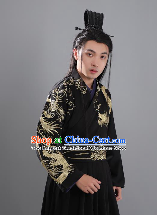 Chinese Ancient Prince Hanfu Clothing Tang Dynasty Swordsman Nobility Childe Historical Costume for Men