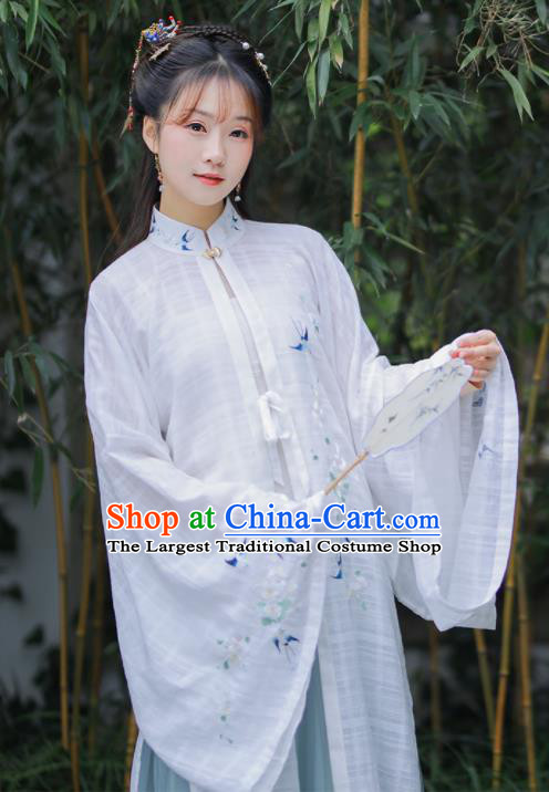Chinese Ancient Embroidered Hanfu Dress Ming Dynasty Nobility Lady Historical Costume for Women