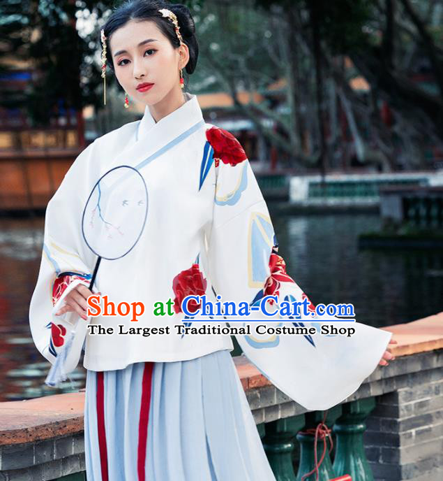 Ancient Chinese Ming Dynasty Nobility Lady Historical Costume Traditional Hanfu Dress for Women