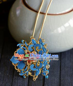 Traditional Chinese Ancient Palace Cloisonne Hairpins Handmade Wedding Hair Accessories for Women