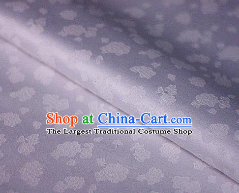 Asian Chinese Traditional Royal Flowers Pattern Purple Brocade Cheongsam Silk Fabric Chinese Satin Fabric Material
