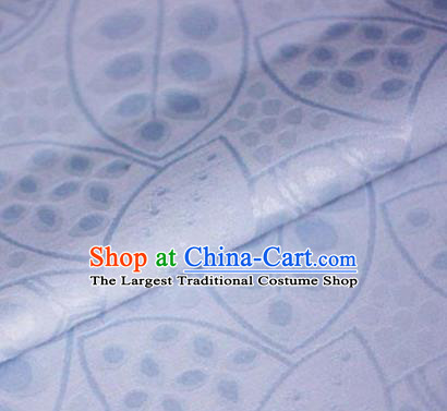 Asian Chinese Traditional Leaf Pattern Lilac Brocade Cheongsam Silk Fabric Chinese Satin Fabric Material