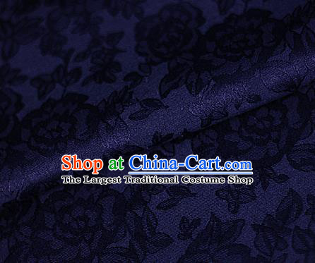 Asian Chinese Classical Peony Pattern Purple Brocade Cheongsam Silk Fabric Chinese Traditional Satin Fabric Material