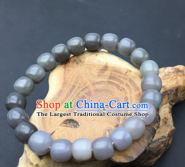 Chinese Handmade Jade Craft Carving Jade Bracelet Jewelry Accessories