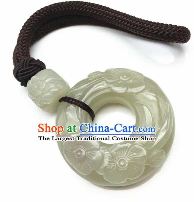 Chinese Handmade Jade Craft Carving Jade Jewelry Accessories Jade Necklace Pendant