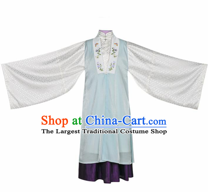 Asian Chinese Ancient Princess Embroidered Hanfu Dress Traditional Ming Dynasty Court Historical Costume for Women