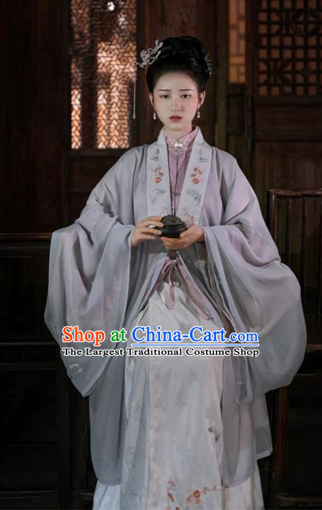 Chinese Ancient Drama Dream of the Red Chamber Hanfu Dress Traditional Ming Dynasty Dowager Li Wan Historical Costume for Women