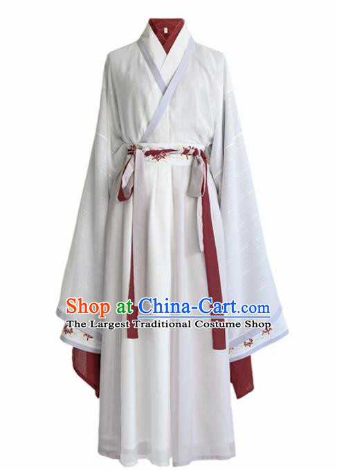 Chinese Ancient Palace Princess Hanfu Dress Traditional Drama Jin Dynasty Court Historical Costume for Women