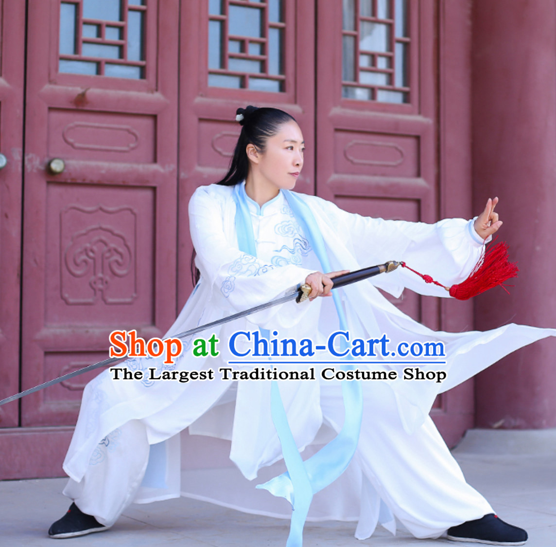 Top Chinese Traditional Competition Championship Tai Chi Taiji Kung Fu Master Suit Dresses Complete Set