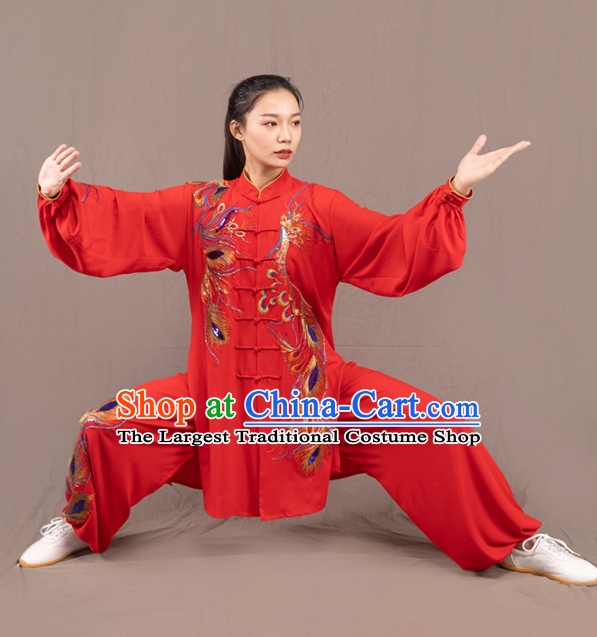 Top Chinese Traditional Competition Championship Professional Tai Chi Uniforms Taiji Kung Fu Wing Chun Kungfu Tai Ji Sword Gong Fu Master Clothing Suits Clothes Complete Set for Women