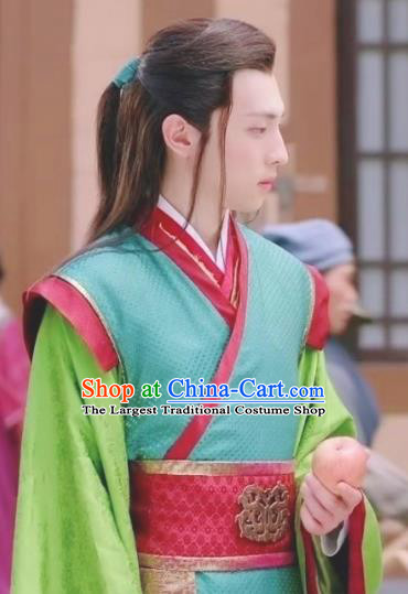 Chinese Ancient Legend Hoshin Engi Zhou Dynasty Swordsman Historical Costume for Men