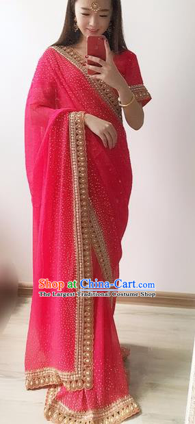 Indian Traditional Court Princess Sari Dress Asian India Bollywood Embroidered Costume for Women