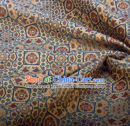 Chinese Traditional Pattern Design Silk Fabric Bronze Song Brocade Tang Suit Drapery Material